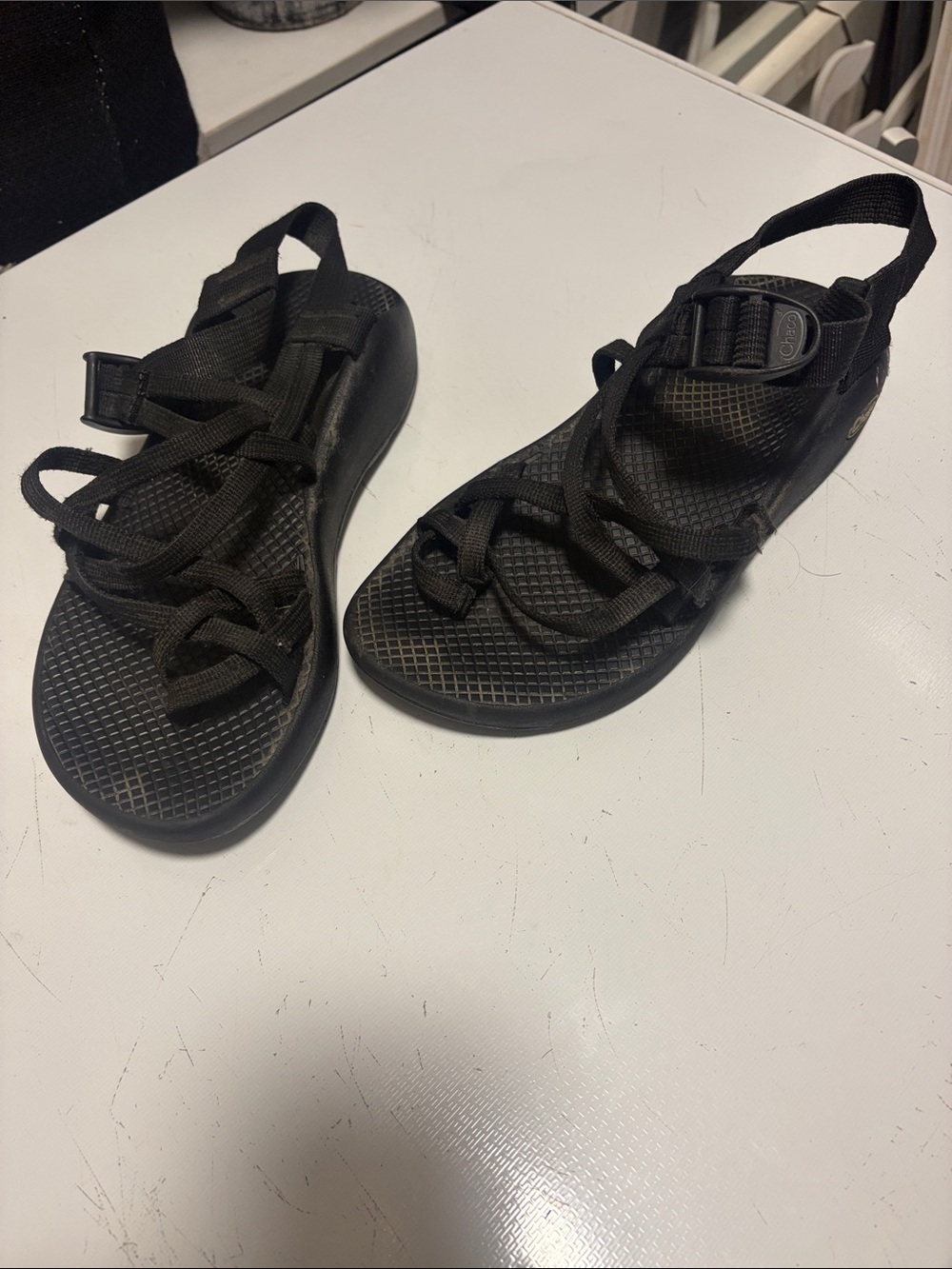 Chaco Women's Black Lace-Up Sport Sandals